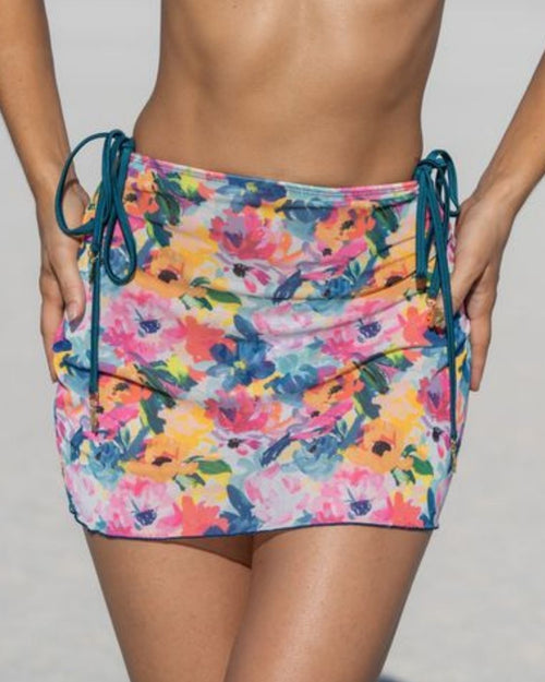 Bougainvillea Bloom Mesh Skirt - GigiZara SwimWear