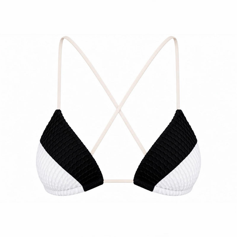 Noir Wave Triangle Bikini Top
