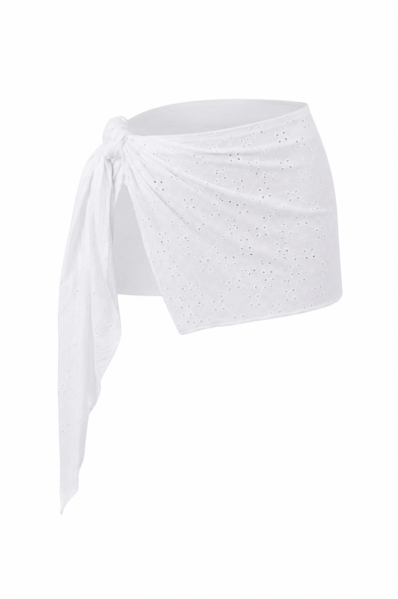 Élise Blanca Eyelet Wrap