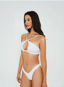 Anomia Crisscross Halter Bikini Top Cutout Detail & Halterneck Style - GigiZara SwimWear