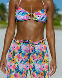 Bougainvillea Bloom Mesh Pants - GigiZara SwimWear