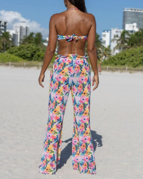 Bougainvillea Bloom Mesh Pants - GigiZara SwimWear