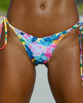 Bougainvillea Bloom Tie Side Bottom - GigiZara SwimWear