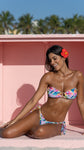 Bougainvillea Bloom Tie Side Bottom - GigiZara SwimWear