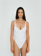 Calico One Piece Swimsuit Print Pattern & Underwire Support - GigiZara SwimWear