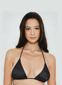 Cowrie Reversible Triangle Bikini Top 2 - in - 1 with Gold Detail - GigiZara SwimWear