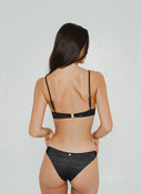 Junonia Shimmer High - Cut Bikini Bottom Gemini Black - GigiZara SwimWear