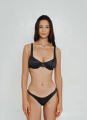 Junonia Shimmer High - Cut Bikini Bottom Gemini Black - GigiZara SwimWear
