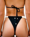Lunar Petal V - Cut Bikini Bottom Night Flower Elegance - GigiZara SwimWear