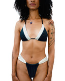 Lunar Petal V - Cut Bikini Bottom Night Flower Elegance - GigiZara SwimWear