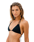 Shadow Horizon Bikini Top Textured Black Elegance - GigiZara SwimWear