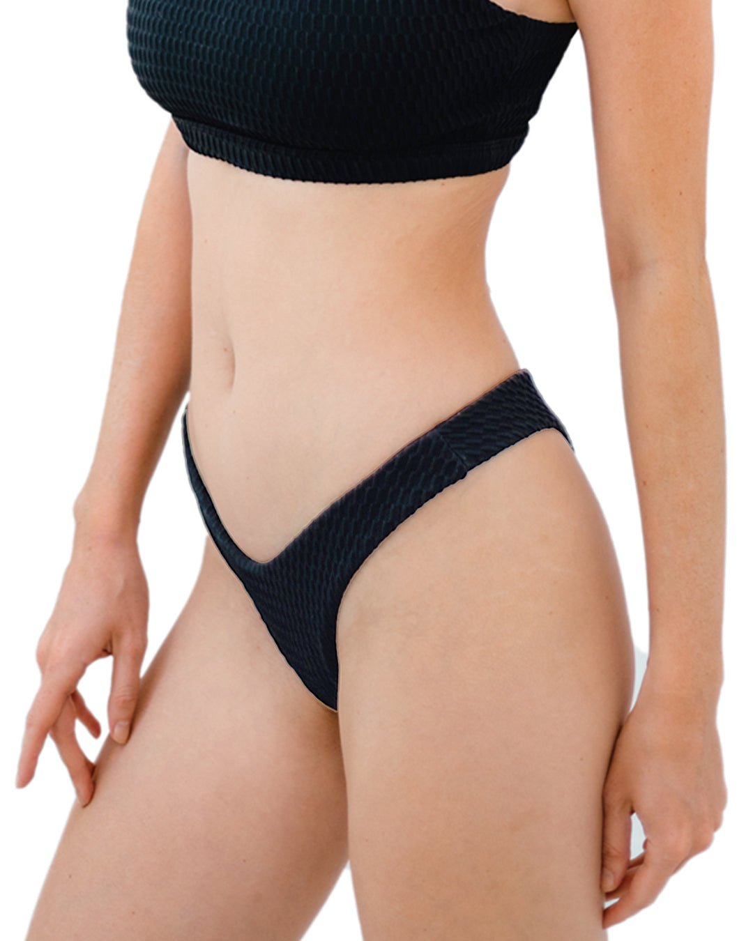 Starlight High Cut Bikini Bottom Cheeky Curve & Flattering Fit - GigiZara SwimWear