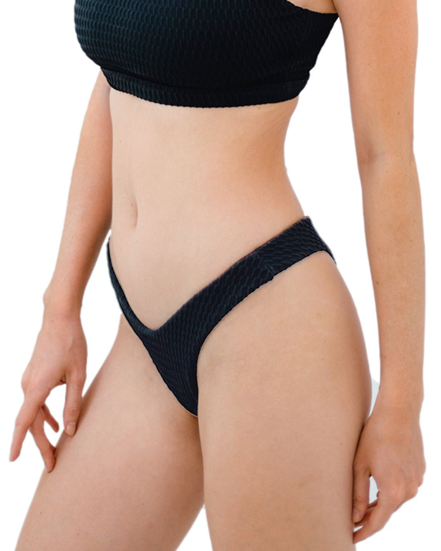 Starlight High Cut Bikini Bottom Cheeky Curve & Flattering Fit - GigiZara SwimWear