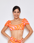 Sun Sculpt Bikini Top Semi Crop & Sculpted Fit - GigiZara SwimWear