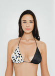 Tusk Triangle Bikini Top Kaleidoscope Pattern & Gold Detail - GigiZara SwimWear